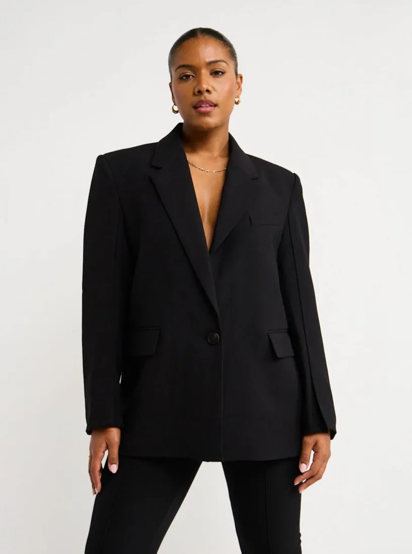 Camilla and Marc Camellia Tailored Blazer in Black