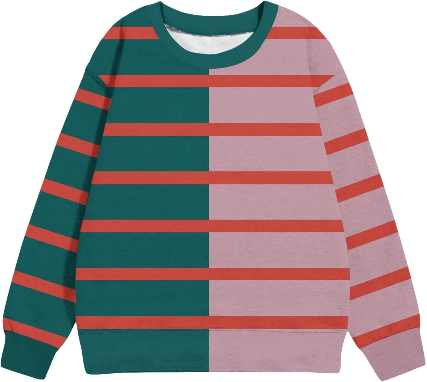 Cute Sweatshirts For Girls Trendy Long Sleeve Oversized Striped Sweat Shirts Fall Winter Fashion Clothes 1-12 Years