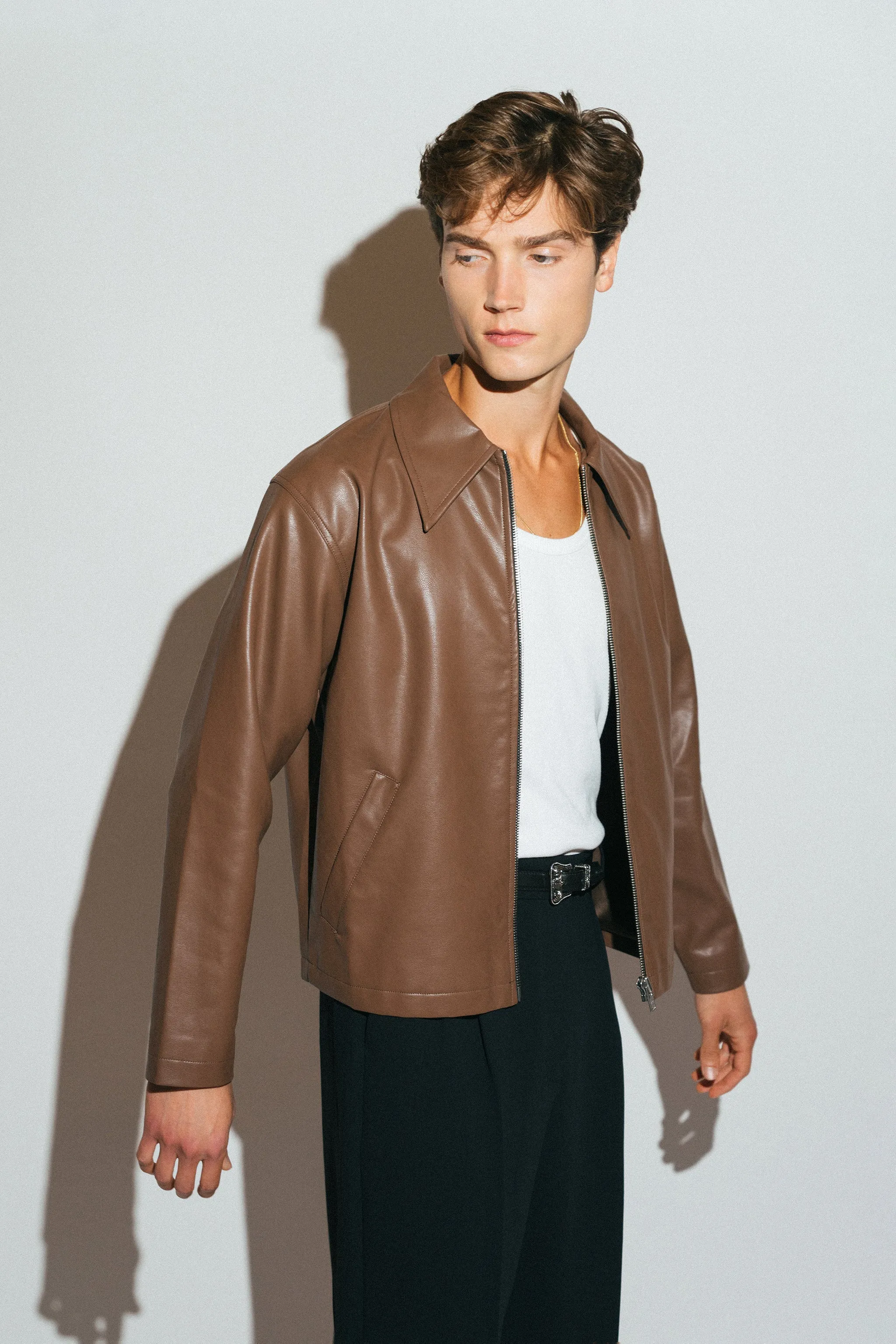 Fairfax Vegan Blouson  |  Pecan
