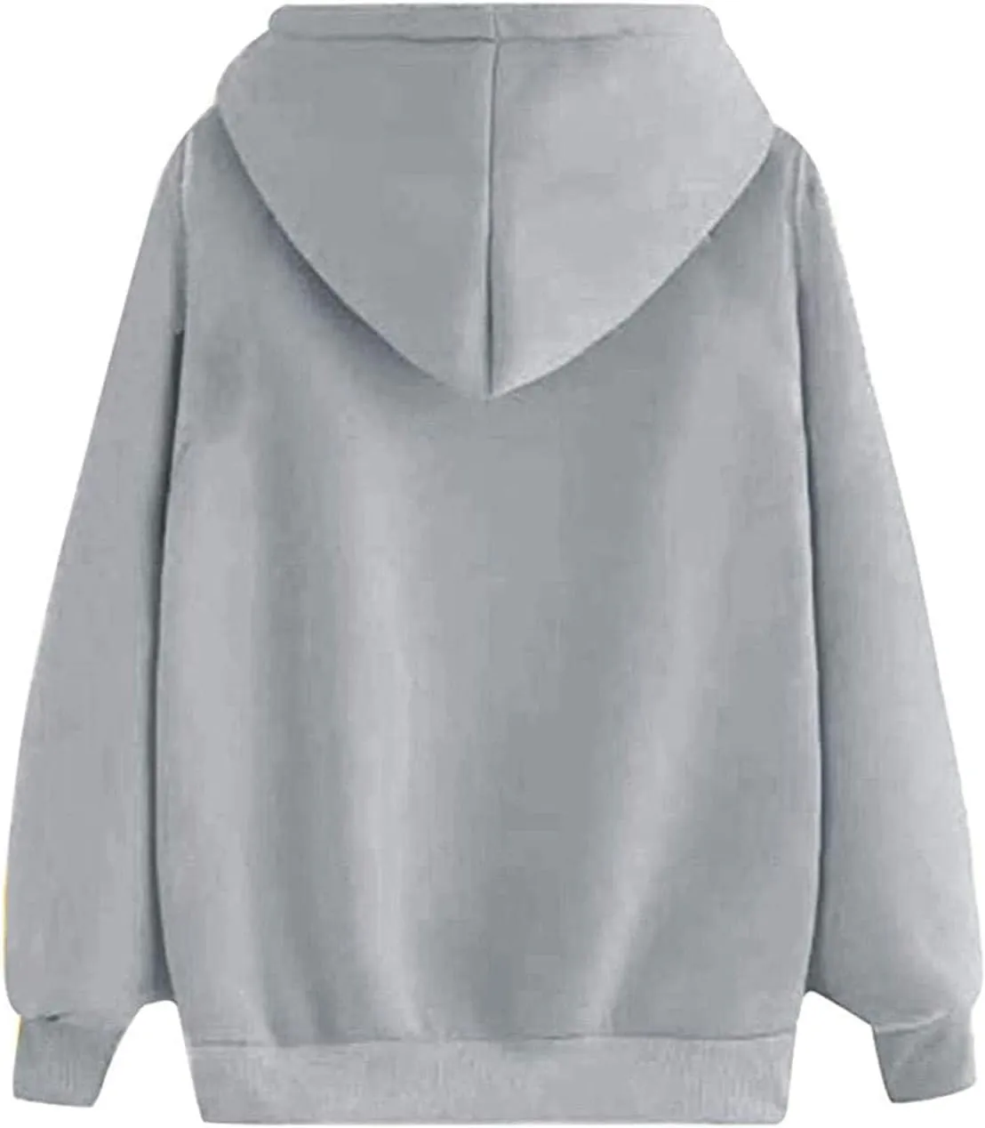Heart Print Hoodies for Women Classic Valentine's Day Long Sleeve Sweatshirt Oversized Drawstring Pullover Pockets