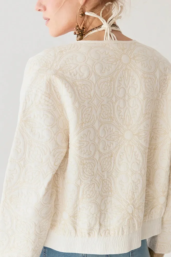 Maison Hotel Boticcelli Tesela Ivory Jacket