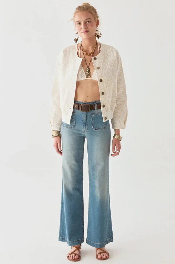 Maison Hotel Boticcelli Tesela Ivory Jacket