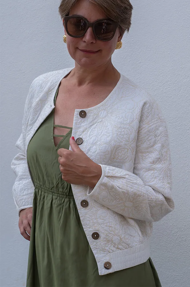 Maison Hotel Boticcelli Tesela Ivory Jacket