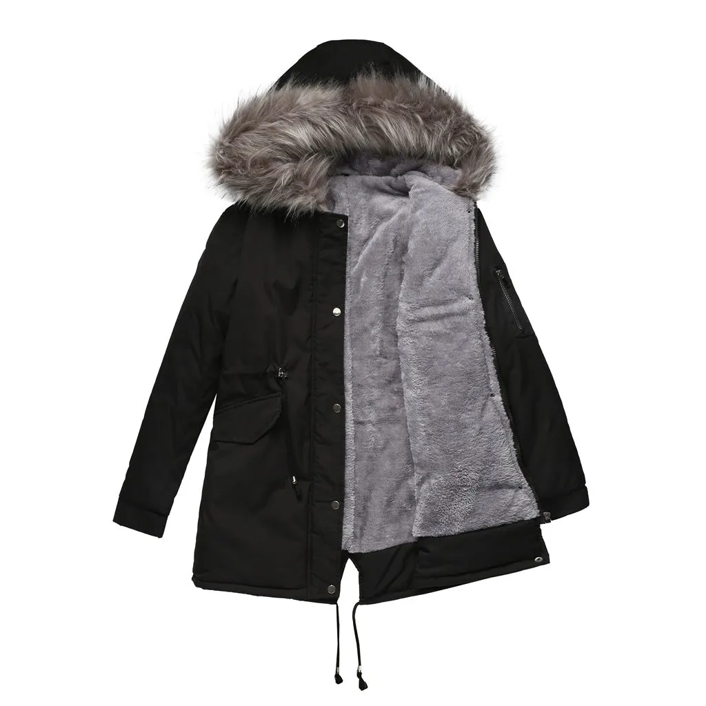 MARINA | Warm Velvet-Trimmed Parka