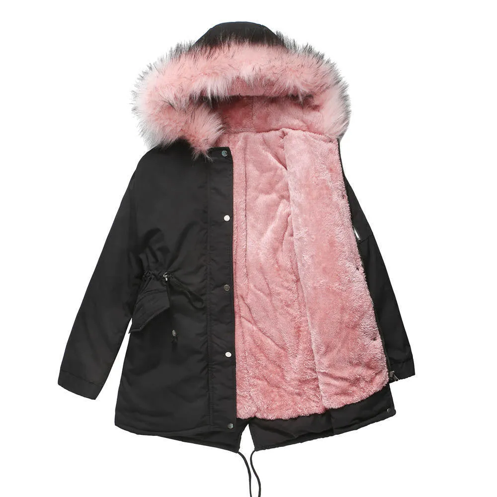 MARINA | Warm Velvet-Trimmed Parka