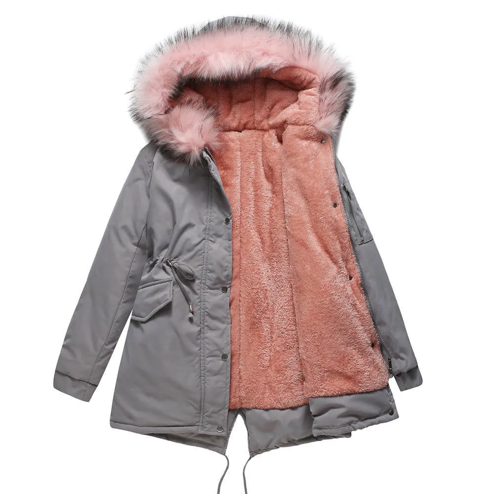 MARINA | Warm Velvet-Trimmed Parka