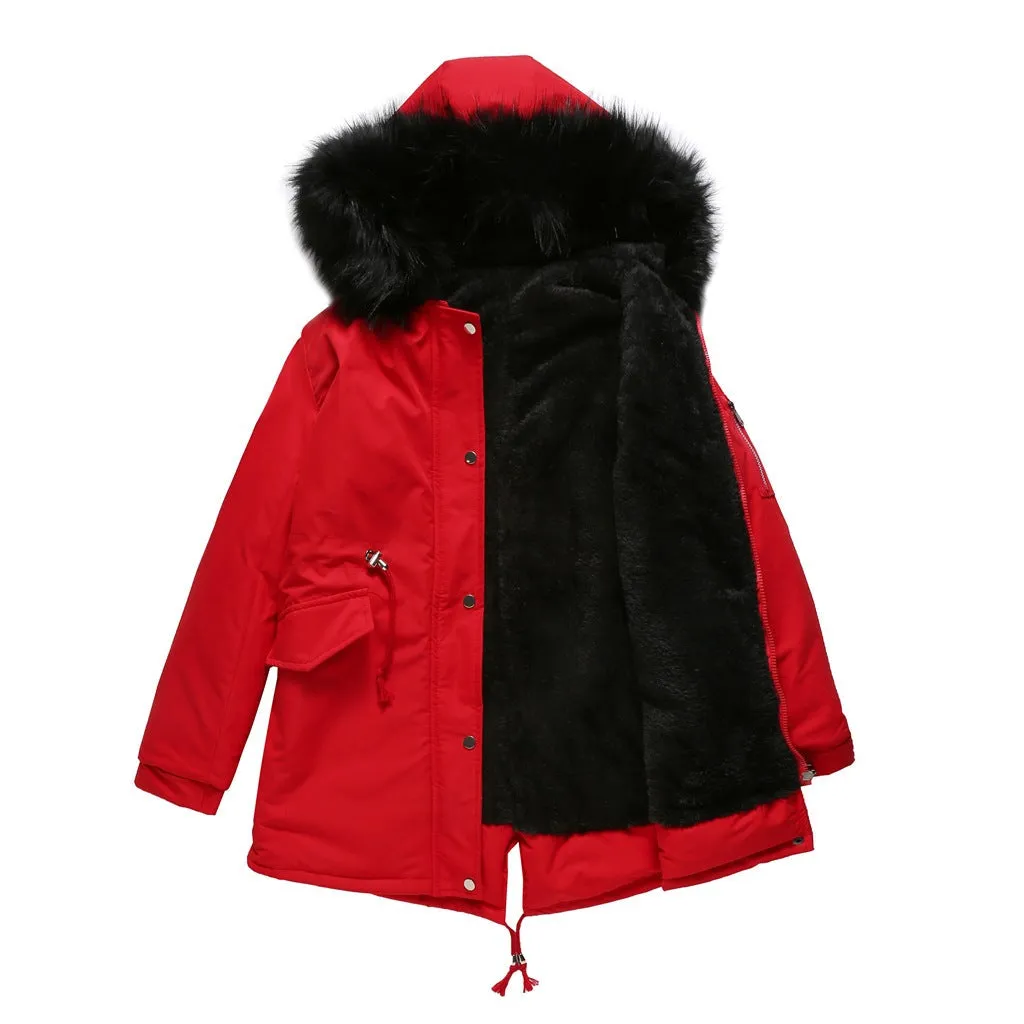 MARINA | Warm Velvet-Trimmed Parka