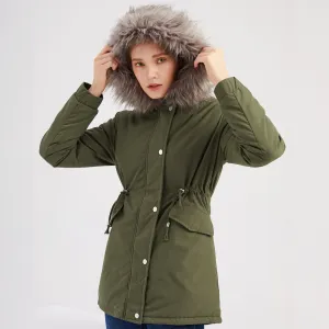 MARINA | Warm Velvet-Trimmed Parka