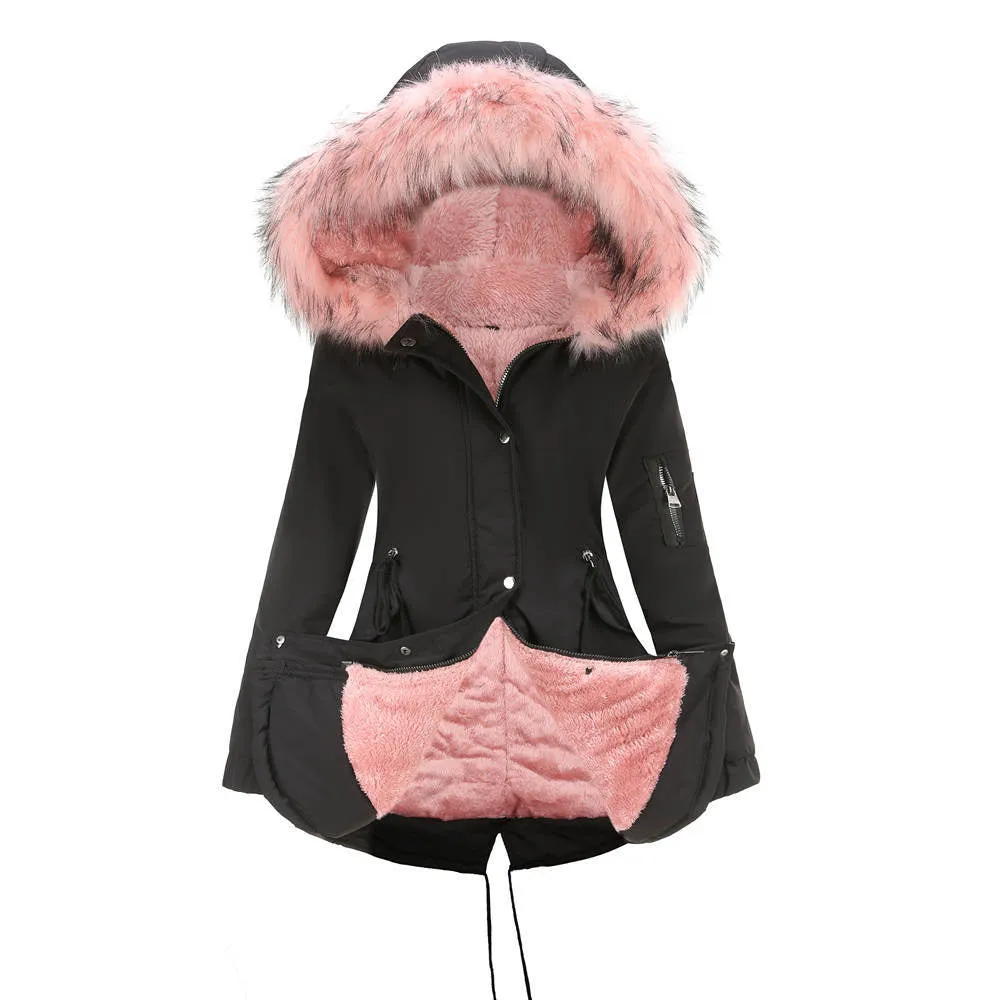 MARINA | Warm Velvet-Trimmed Parka