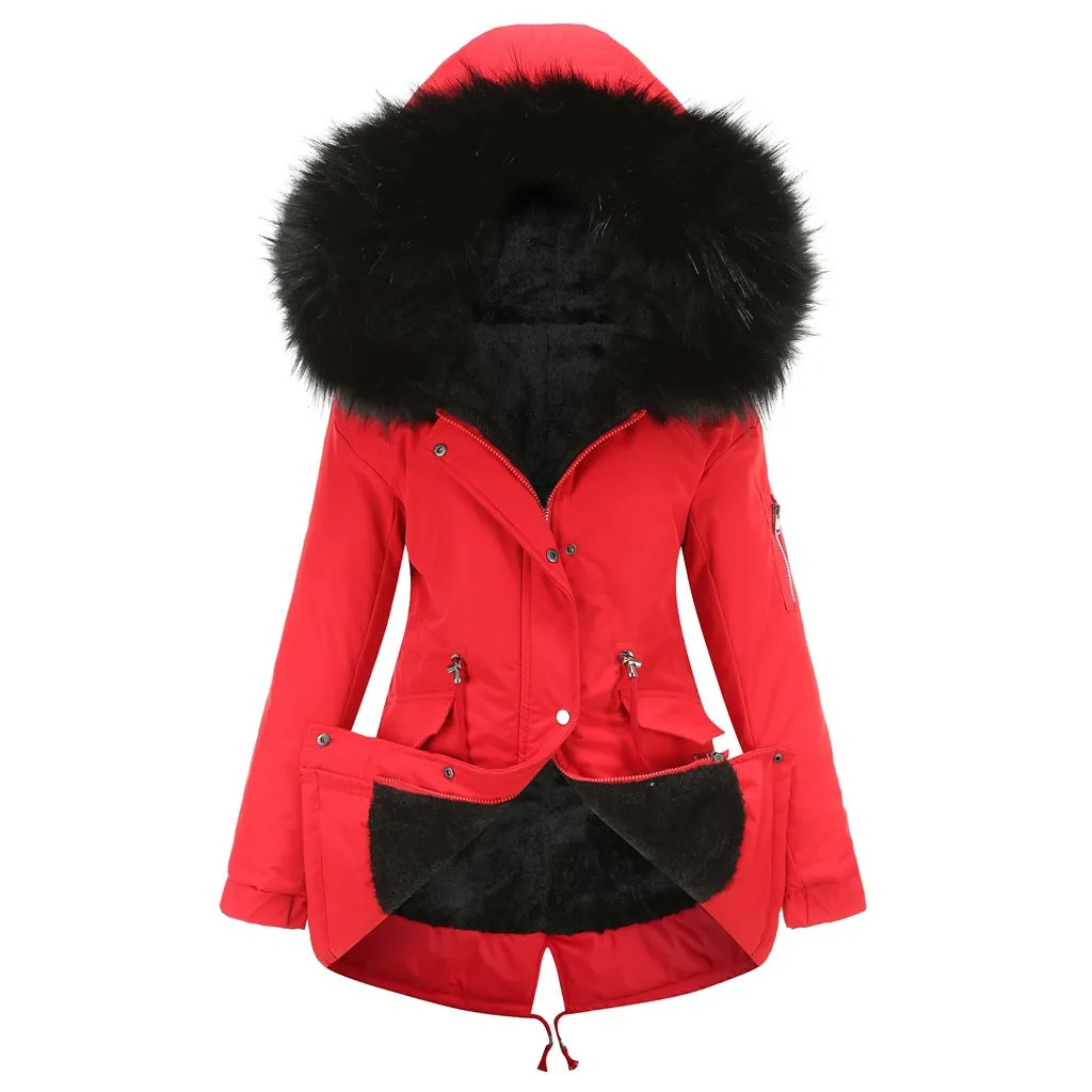 MARINA | Warm Velvet-Trimmed Parka