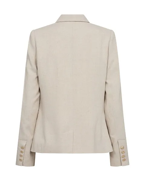 Mos Mosh Beige Beliz Jolene Linen Blazer