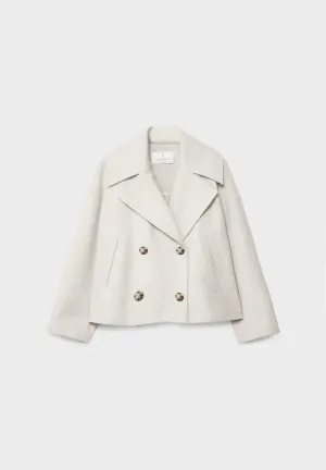 Short double-breasted jacket