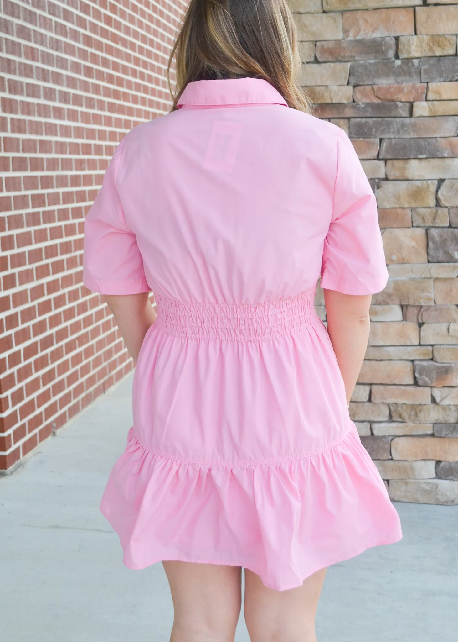 Sweetly Buttoned Shirt Dress