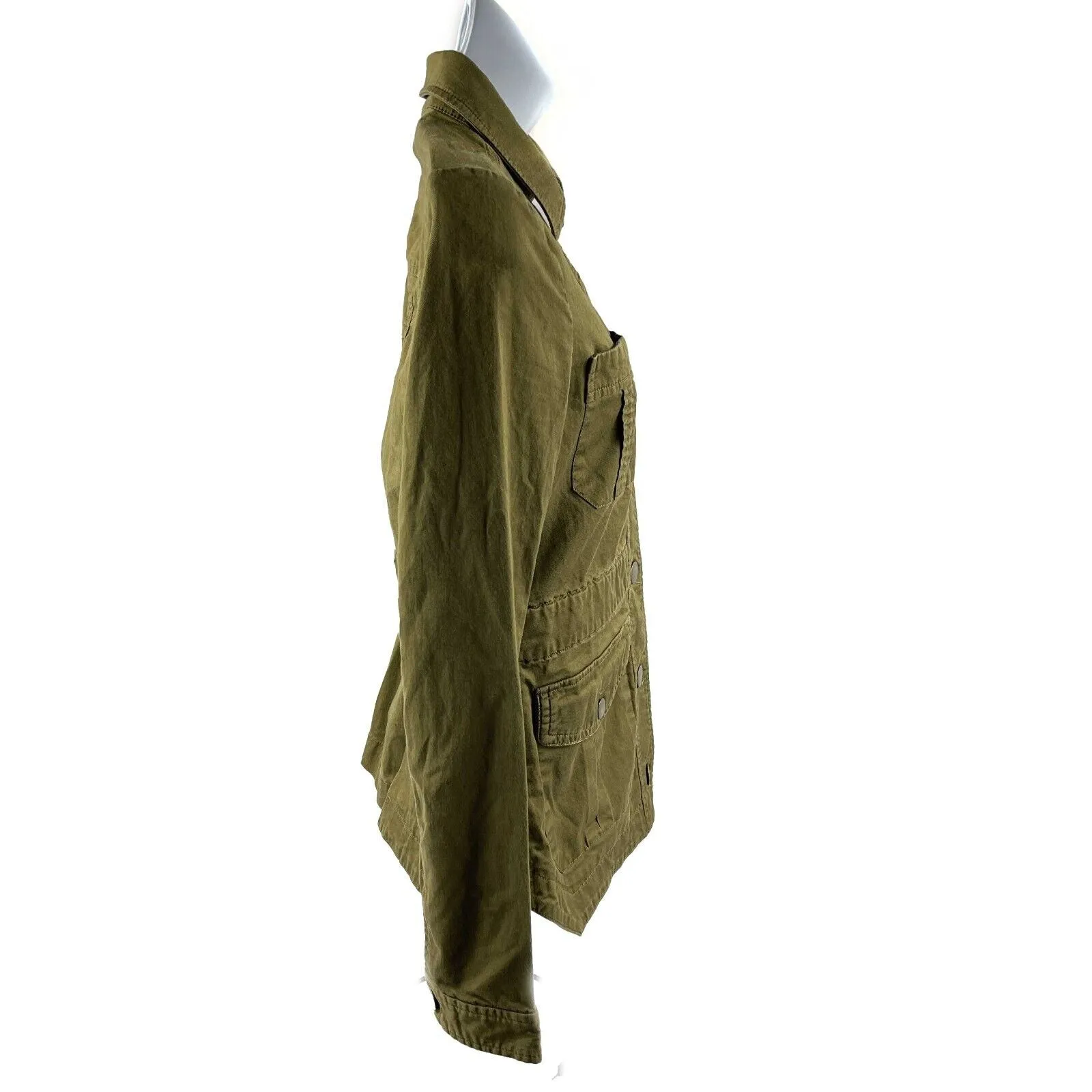 Veronica Beard - Camp Utility Button Jacket - Army Green - Size 0 / XS