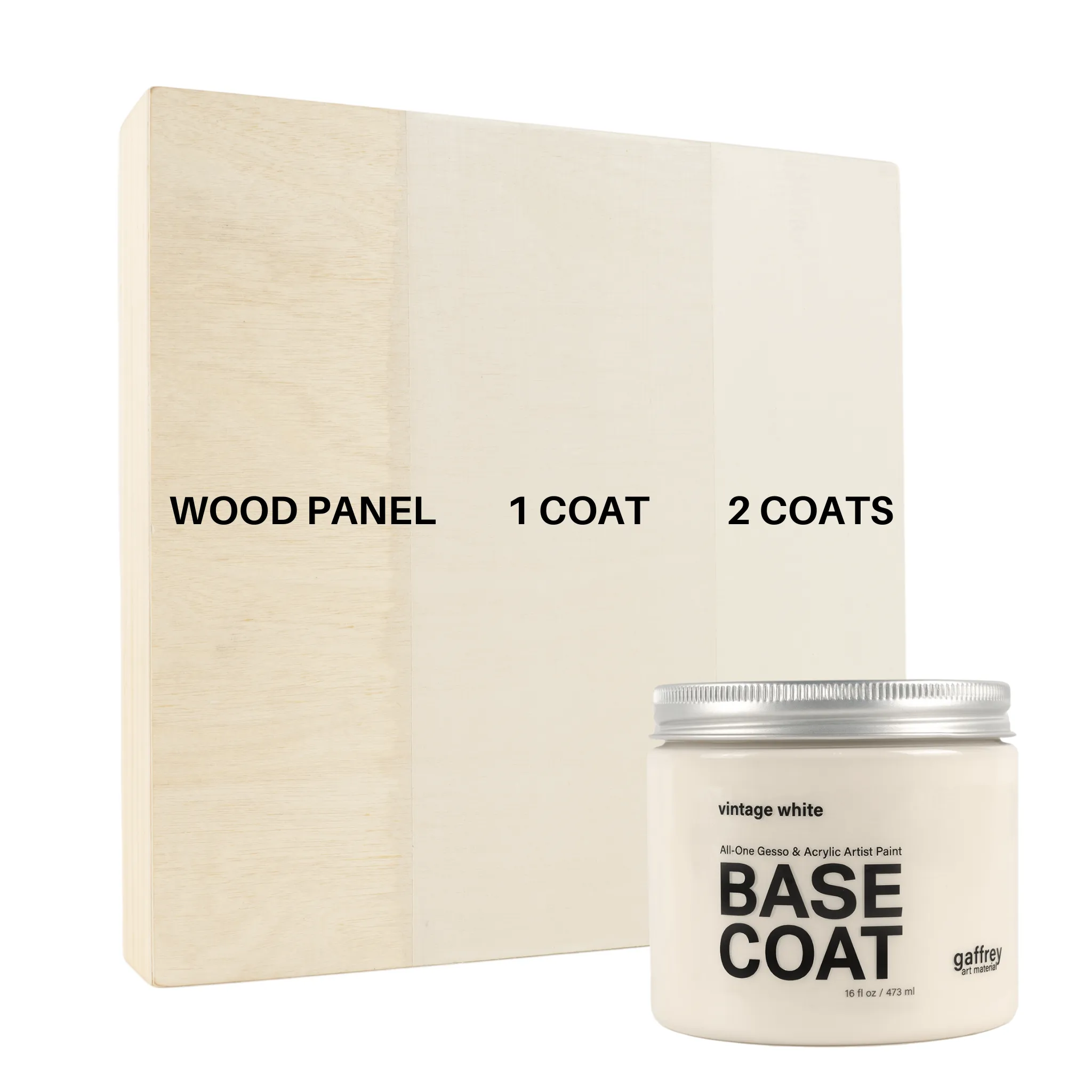 Vintage White Base Coat-Acrylic Primer Artist Paint 16 oz