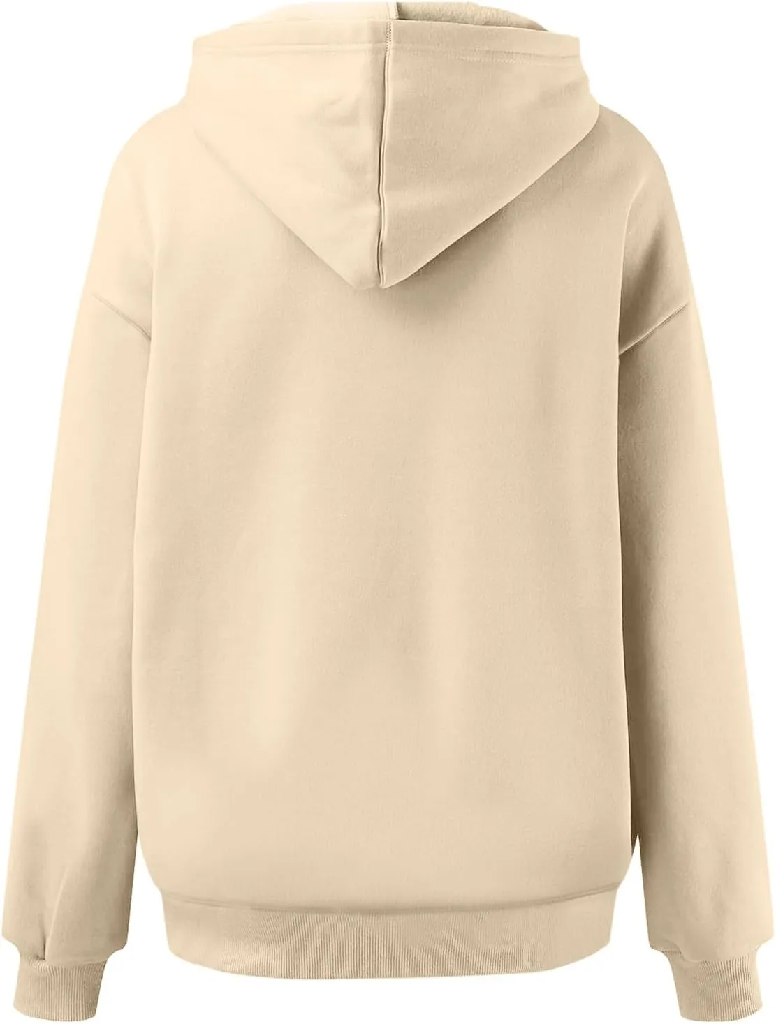 Women's Casual Hoodies Long Sleeve Oversized Sweatshirts Solid Color Fall Fashion Pullover Tops Outfit Winter Clothes